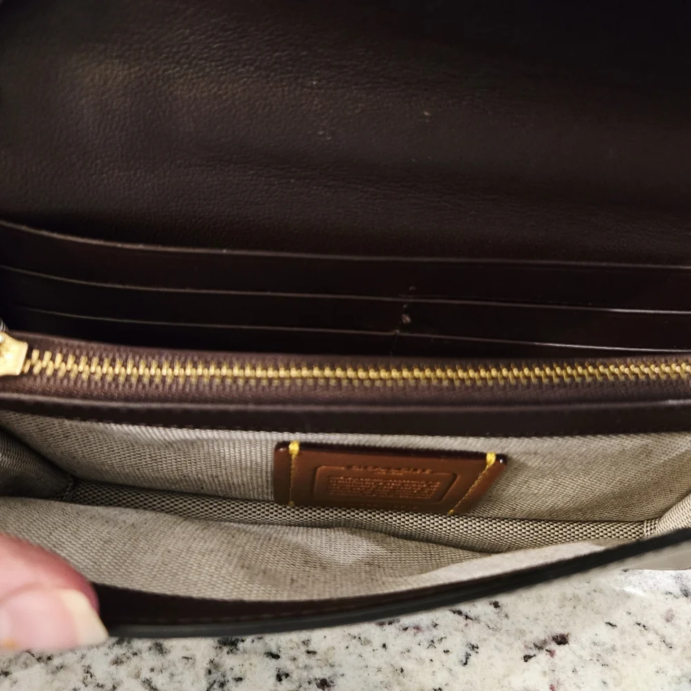 Authentic Coach Riley Chain Clutch in Colorblock ( Excellent Vintage Condition) - Picture 11 of 16